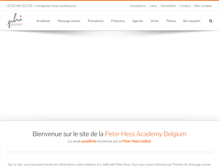 Tablet Screenshot of peter-hess-academy.be